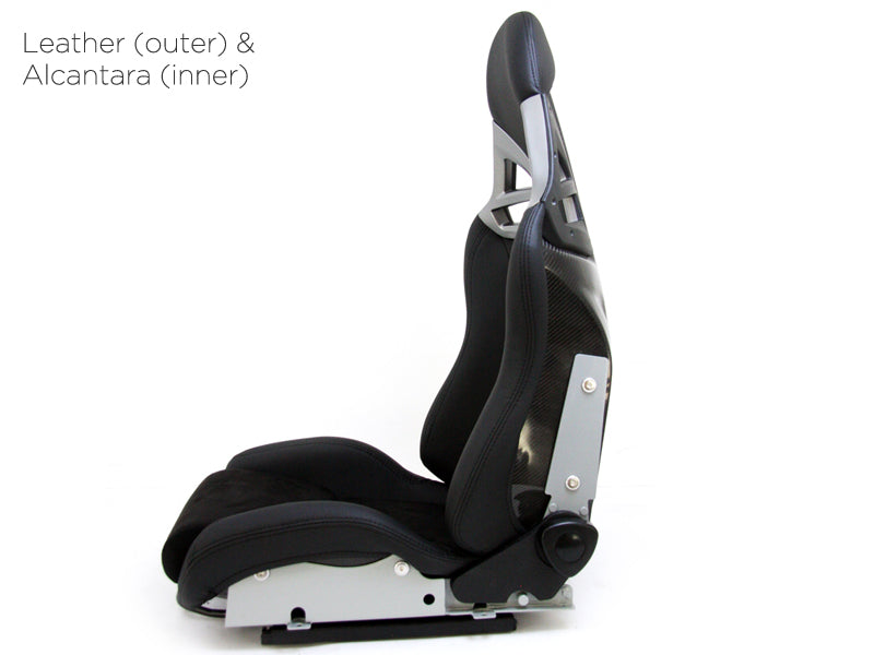 UK TATECH x1 Univ Bucket Seat Porsche Carbon 986 Boxster 987 Cayman 997 911 GT3 GT4 Style Suede Alcantara & Synthetic Leather