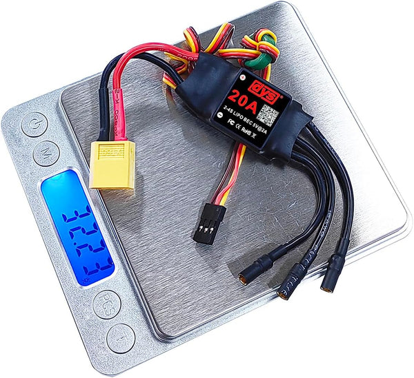DYS 20A 2-4S Brushless ESC With 5V/2A BEC For RC fixed-wing Aircraft