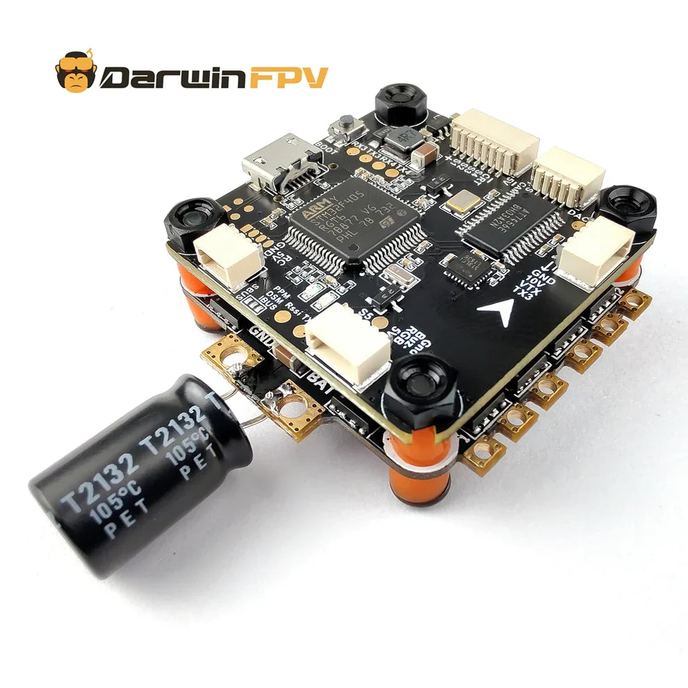 DarwinFPV Betaflight F4 FC 50A 2-6S BLHeli_S 4in1 Dshot600 FC Stack ESC