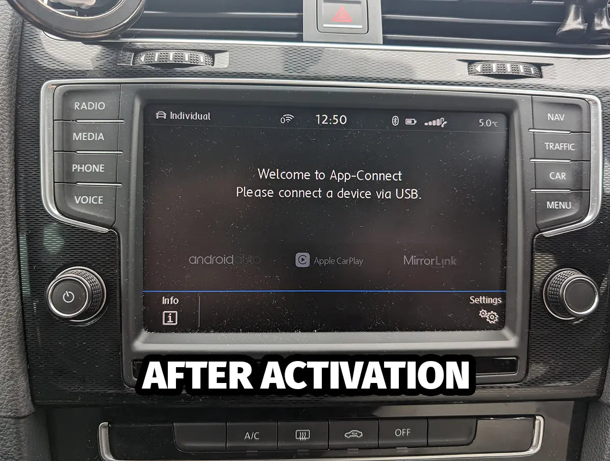 VW MIB2 Discover Pro Apple CarPlay/Android Auto Activation