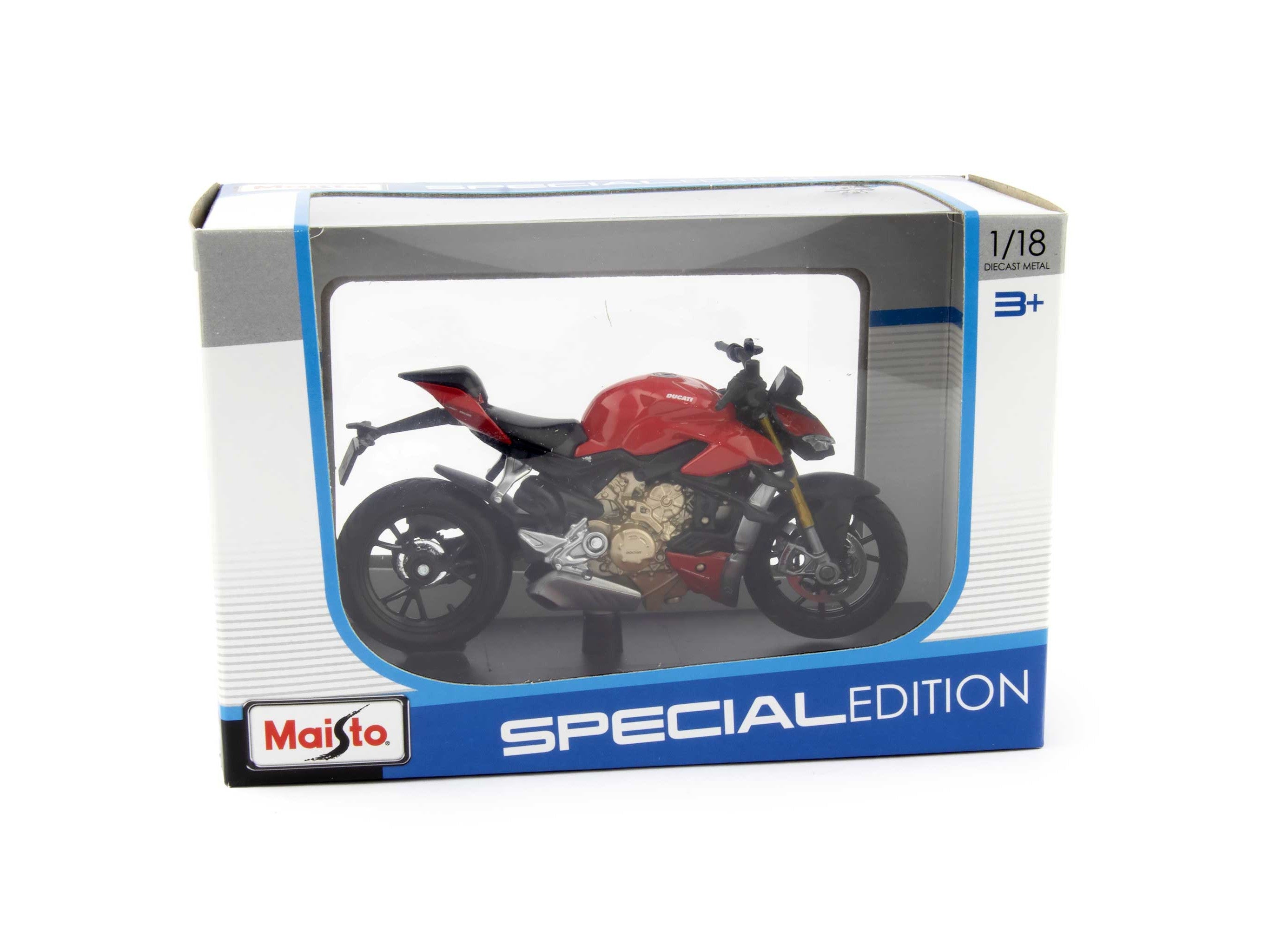 Ducati Streetfighter V4 S 2020 red - 1:18 Scale Motorbike Model