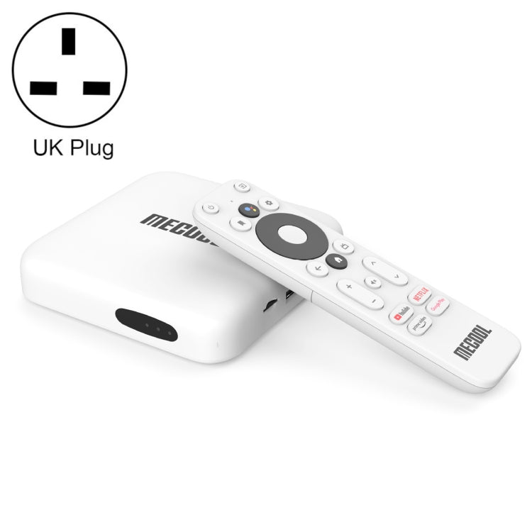MECOOL KM2 4K Smart TV BOX Android 10.0 Media Player with Remote Control, Amlogic S905X2 Quad Core ARM Cortex A55, RAM: 2GB, ROM: 8GB, Support Bluetooth, HDMI, TF Card, US Plug, KM2