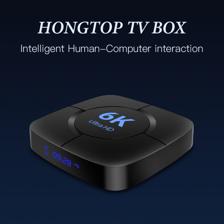6K UHD Smart TV Box, Android 10.0, Allwinner H616 Quad Core, 2GB+8GB,EU Plug, 2GB+8GB