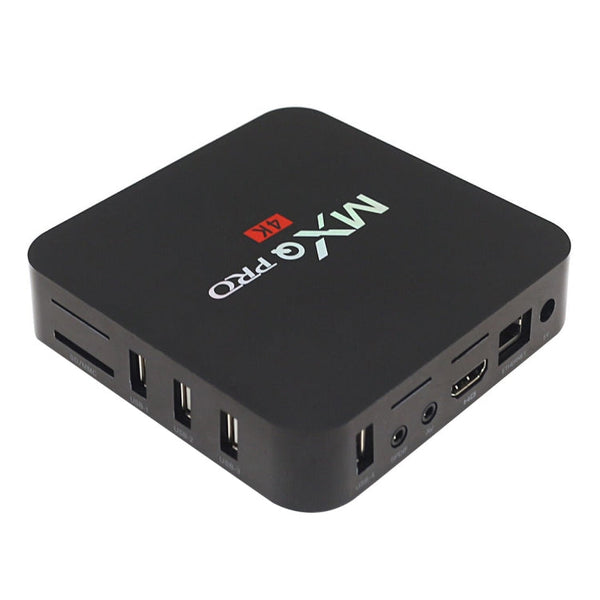 MXQ PROi 1080P 4K HD Smart TV BOX with Remote Controller, Android 7.1 S905W Quad Core Cortex-A53 Up to 2GHz, RAM: 2GB, ROM: 16GB, Support WiFi, UK Plug, 2GB+16GB,UK Plug