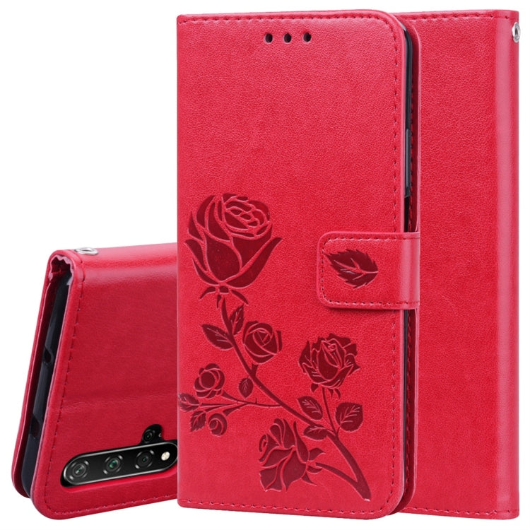 Rose Embossed Horizontal Flip PU Leather Case with Holder & Card Slots & Wallet