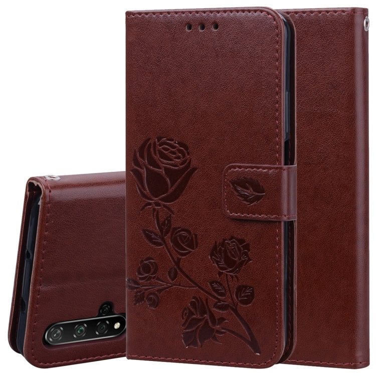Rose Embossed Horizontal Flip PU Leather Case with Holder & Card Slots & Wallet