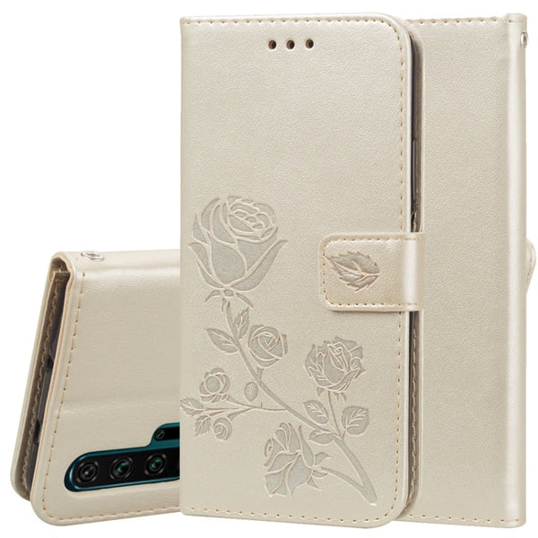 Rose Embossed Horizontal Flip PU Leather Case with Holder & Card Slots & Wallet