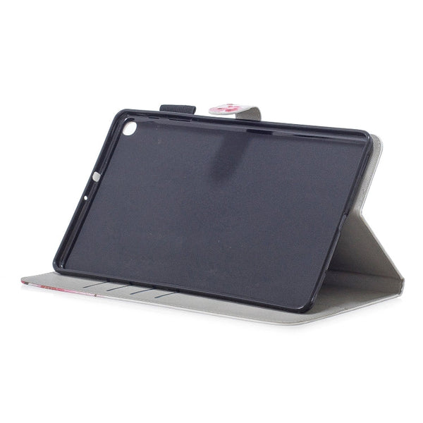 3D Horizontal Flip Leather Case with Holder & Card Slots
