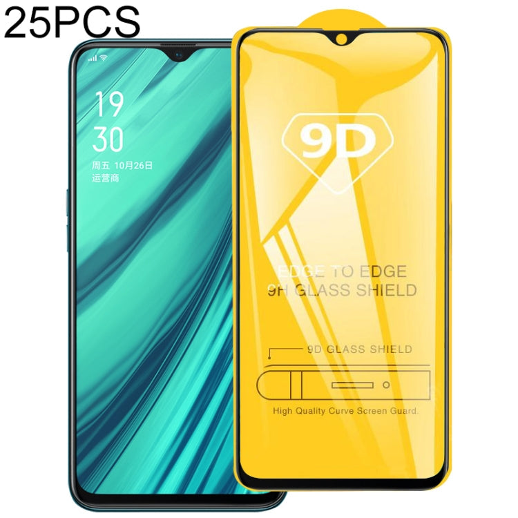 25 PCS 9D Full Glue Full Screen Tempered Glass Film, For OPPO A9, For OPPO Realme 3 Pro, For OPPO A1k, For OPPO F11, For OPPO F11 Pro, For Realme U1, For OPPO F9 (F9 Pro), For OPPO R15X, For OPPO Reno, For OPPO Reno 10x zoom, For OPPO Realme X Lite    ...