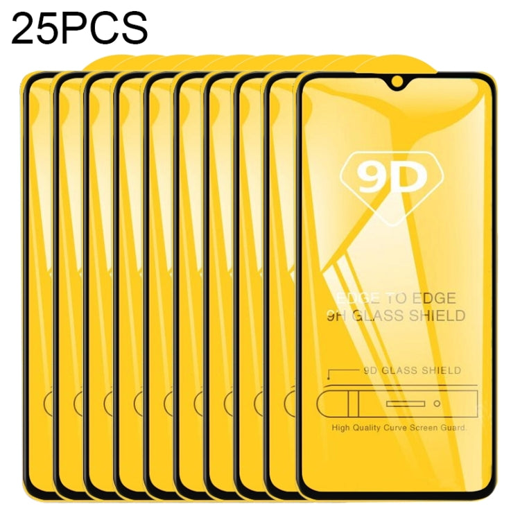 25 PCS 9D Full Glue Full Screen Tempered Glass Film