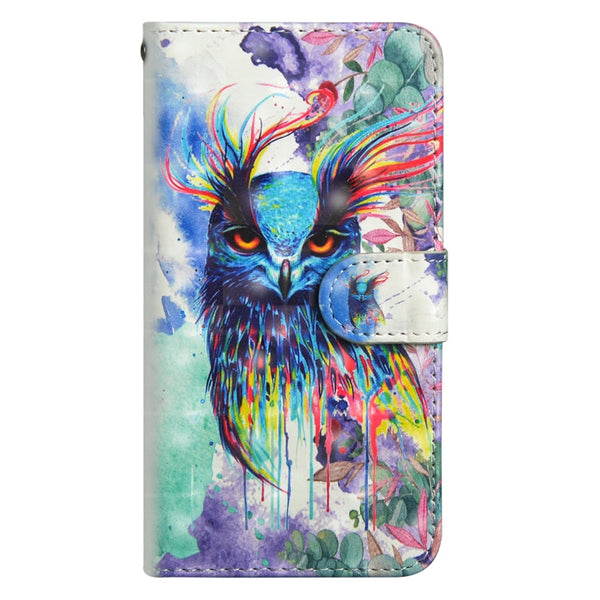 3D Painting Pattern Horizontal Flip TPU + PU Leather Case with Holder & Card Slots & Wallet, For iPhone 8 Plus, For iPhone XS / X