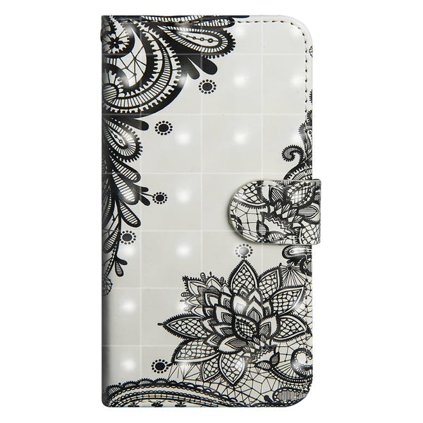 3D Painting Pattern Horizontal Flip TPU + PU Leather Case with Holder & Card Slots & Wallet