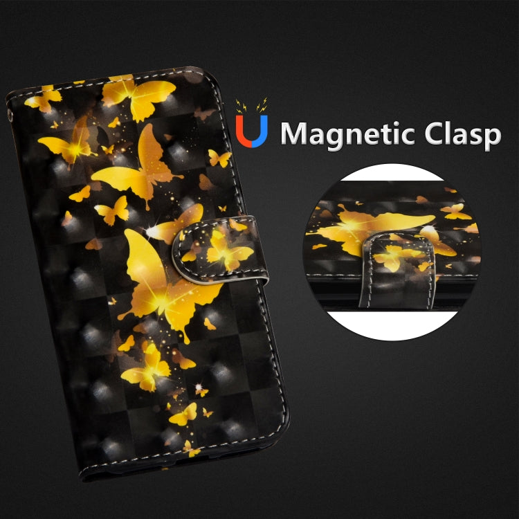 3D Painting Pattern Horizontal Flip TPU + PU Leather Case with Holder & Card Slots & Wallet