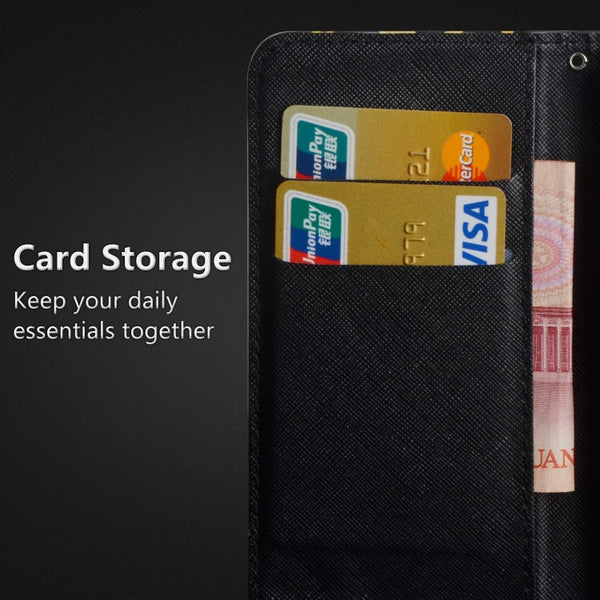 3D Painting Pattern Horizontal Flip TPU + PU Leather Case with Holder & Card Slots & Wallet