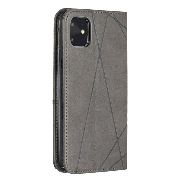 Rhombus Texture Horizontal Flip Magnetic Leather Case with Holder & Card Slots & Wallet, For iPhone 11