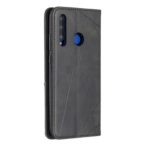 Rhombus Texture Horizontal Flip Magnetic Leather Case with Holder & Card Slots & Wallet, For Huawei P Smart+ 2019 / Honor 10i (Honor 20 lite), For Huawei Y7 (2019) / Y7 Prime (2019)