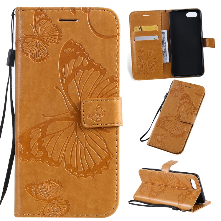 Pressed Printing Butterfly Pattern Horizontal Flip PU Leather Case with Holder & Card Slots & Wallet & Lanyard, For OPPO A1K / C2, For Vivo Y93 / Y91 / Y95, For Huawei P20 Lite 2019 / Nova 5i