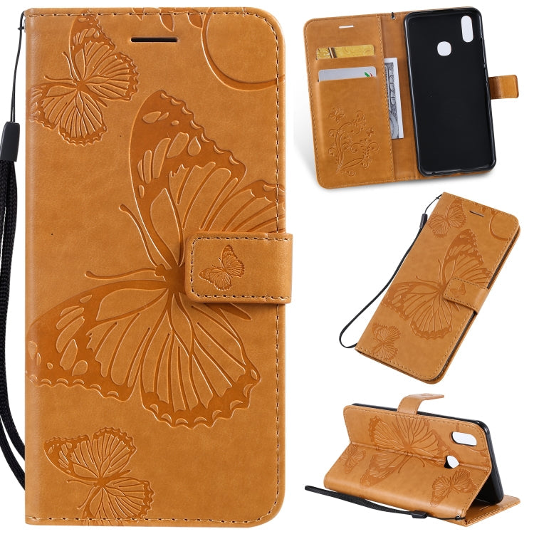 Pressed Printing Butterfly Pattern Horizontal Flip PU Leather Case with Holder & Card Slots & Wallet & Lanyard, For OPPO A1K / C2, For Vivo Y93 / Y91 / Y95, For Huawei P20 Lite 2019 / Nova 5i