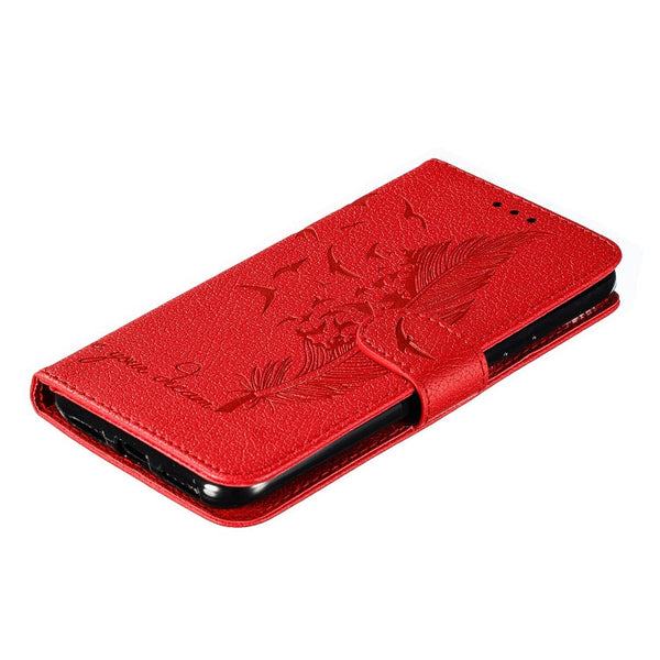 Feather Pattern Litchi Texture Horizontal Flip Leather Case with Wallet & Holder & Card Slots, For Xiaomi Redmi 7, For Xiaomi Redmi 7A, For Xiaomi Redmi K20, For Xiaomi Redmi Note 7