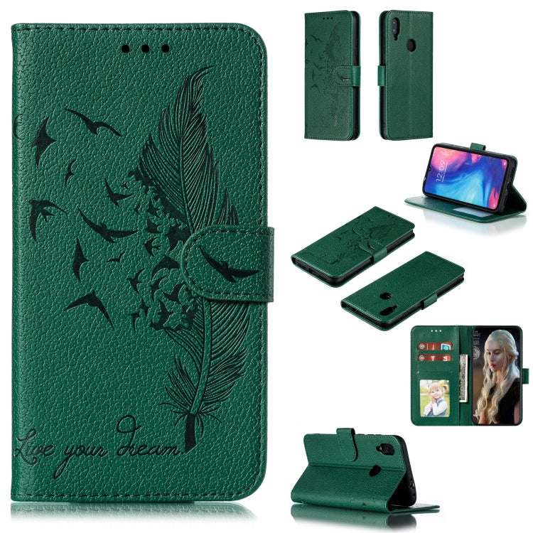 Feather Pattern Litchi Texture Horizontal Flip Leather Case with Wallet & Holder & Card Slots, For Xiaomi Redmi 7, For Xiaomi Redmi 7A, For Xiaomi Redmi K20, For Xiaomi Redmi Note 7