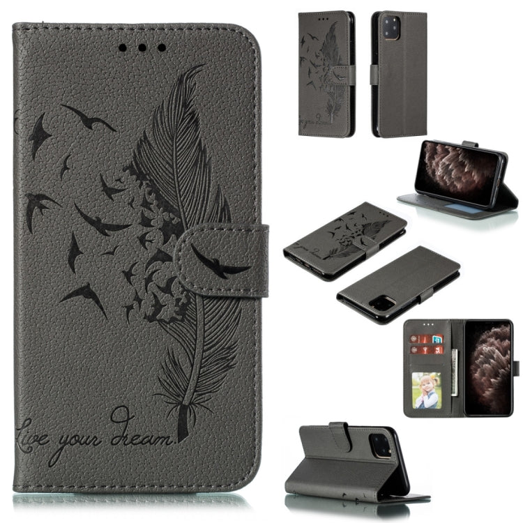 Feather Pattern Litchi Texture Horizontal Flip Leather Case with Wallet & Holder & Card Slots, For iPhone 11 Pro Max, For iPhone XS /X, For iPhone XR, For iPhone XS Max