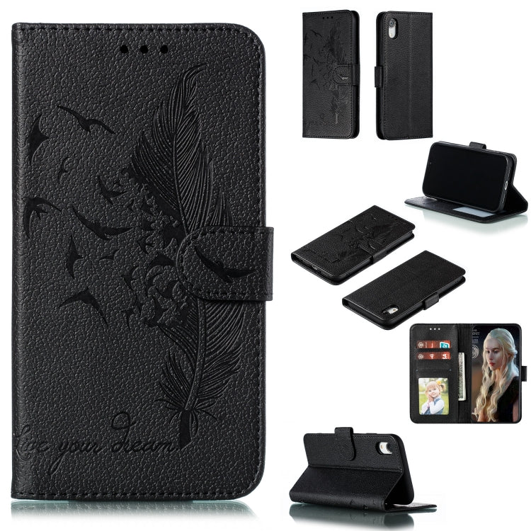 Feather Pattern Litchi Texture Horizontal Flip Leather Case with Wallet & Holder & Card Slots, For iPhone 11 Pro Max, For iPhone XS /X, For iPhone XR, For iPhone XS Max