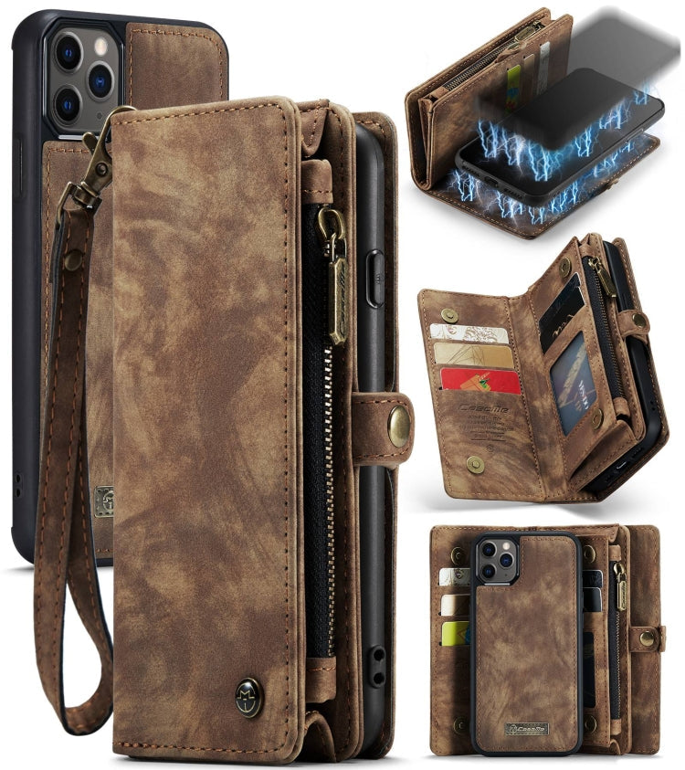 CaseMe-008 Detachable Multifunctional Horizontal Flip Leather Case with Card Slot & Holder & Zipper Wallet & Photo Frame