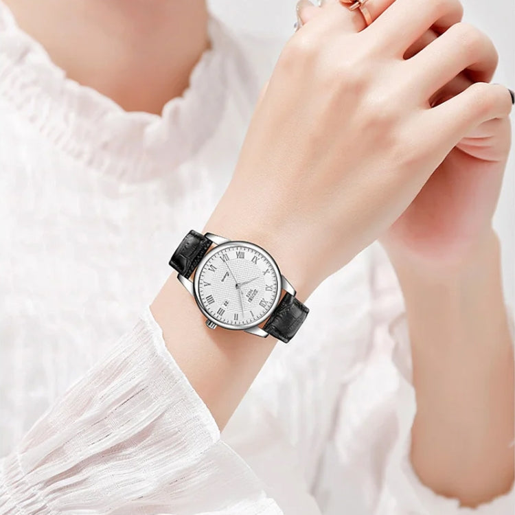 SKMEI 9058 Multifunctional Outdoor Fashion Waterproof Silver Shell Quartz Wrist Watch