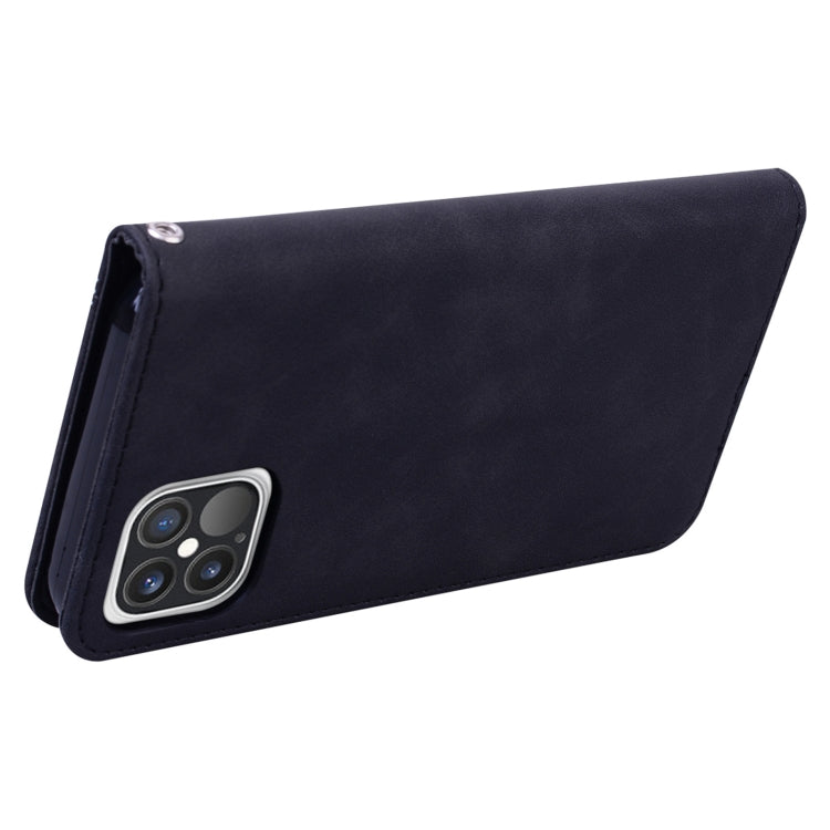 Frosted Business Magnetic Horizontal Flip PU Leather Case with Holder & Card Slot & Lanyard