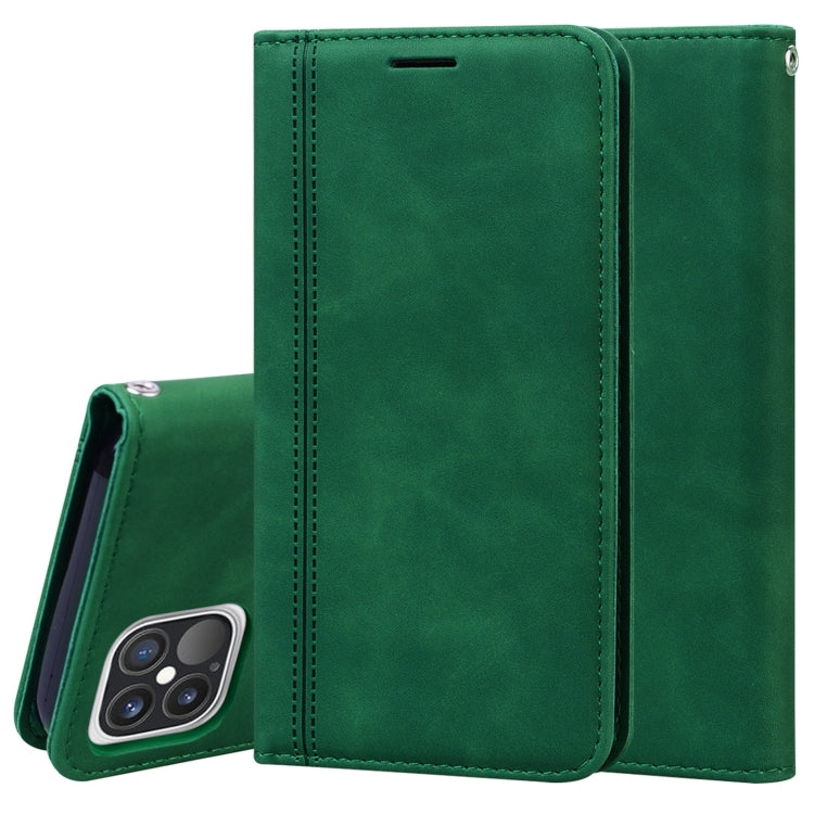 Frosted Business Magnetic Horizontal Flip PU Leather Case with Holder & Card Slot & Lanyard