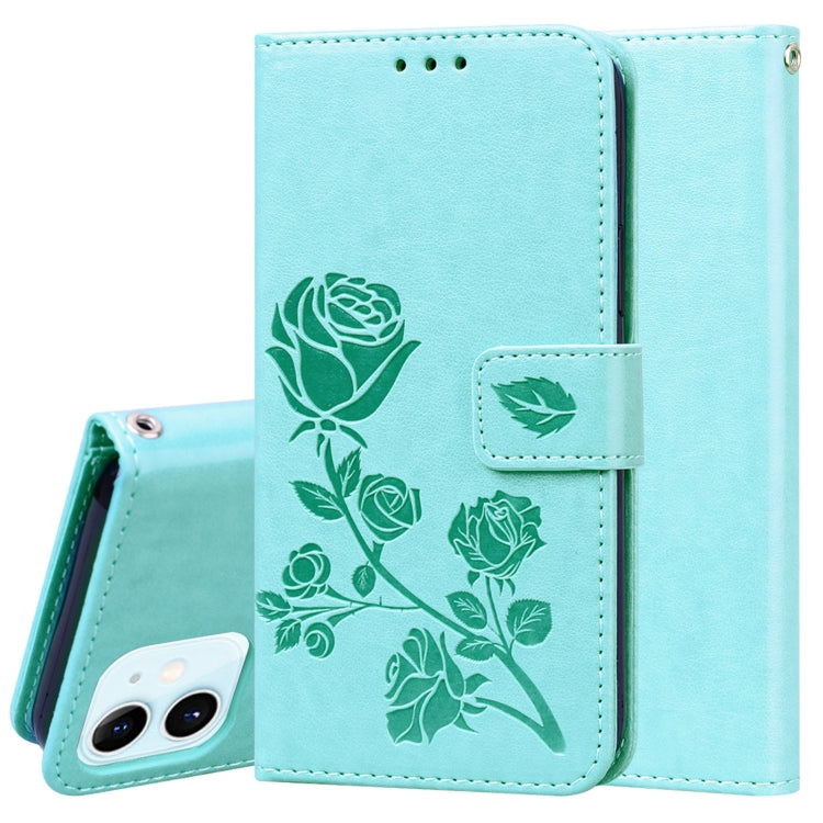 Rose Embossed Horizontal Flip PU Leather Case with Holder & Card Slots & Wallet