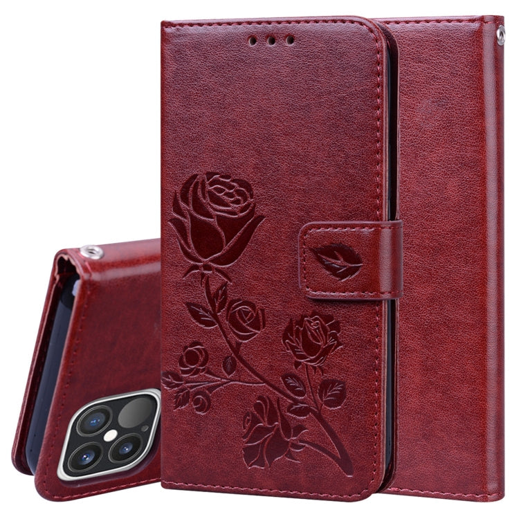 Rose Embossed Horizontal Flip PU Leather Case with Holder & Card Slots & Wallet