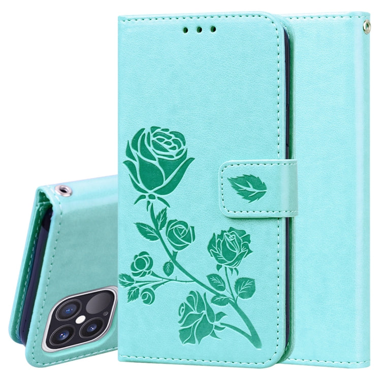 Rose Embossed Horizontal Flip PU Leather Case with Holder & Card Slots & Wallet
