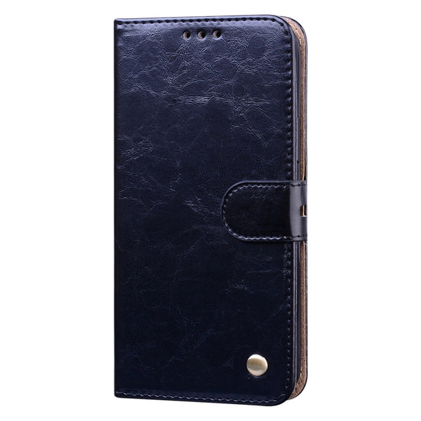 Business Style Oil Wax Texture Horizontal Flip Leather Case for iPhone XR, with Holder & Card Slots & Wallet