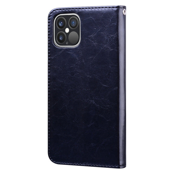 Business Style Oil Wax Texture Horizontal Flip Leather Case for iPhone XR, with Holder & Card Slots & Wallet