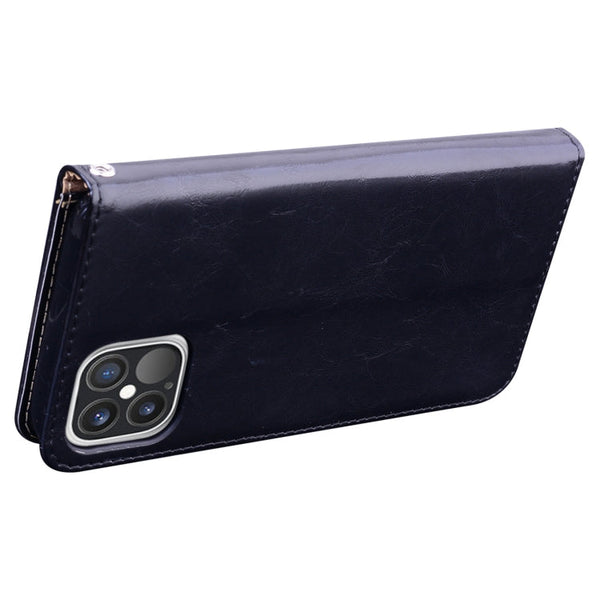 Business Style Oil Wax Texture Horizontal Flip Leather Case for iPhone XR, with Holder & Card Slots & Wallet