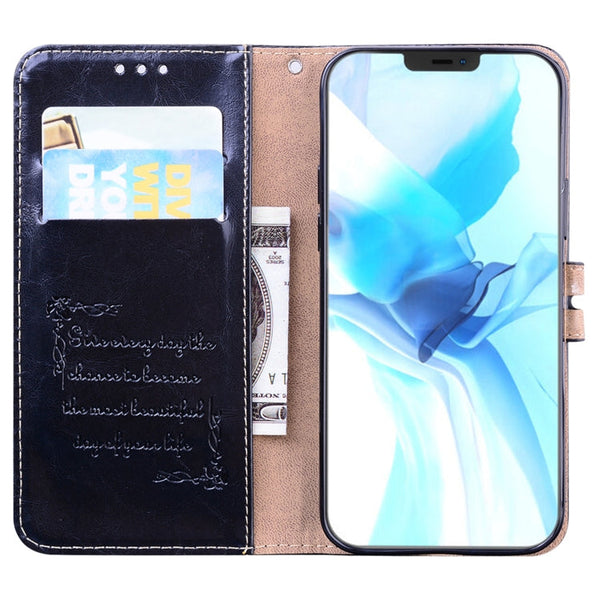 Business Style Oil Wax Texture Horizontal Flip Leather Case for iPhone XR, with Holder & Card Slots & Wallet