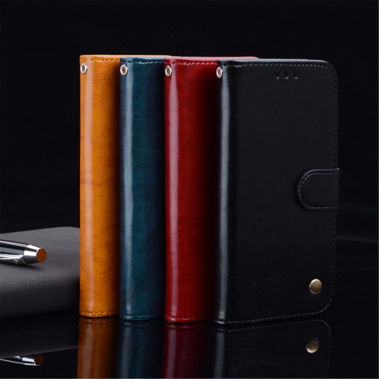 Business Style Oil Wax Texture Horizontal Flip Leather Case for iPhone XR, with Holder & Card Slots & Wallet