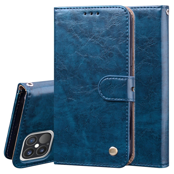 Business Style Oil Wax Texture Horizontal Flip Leather Case for iPhone XR, with Holder & Card Slots & Wallet