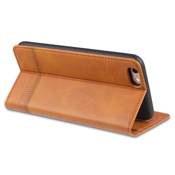AZNS Magnetic Calf Texture Horizontal Flip Leather Case with Card Slots & Holder & Wallet, For iPhone 6, For iPhone 6 Plus, For iPhone 8 / 7, For iPhone 8 Plus/7 Plus