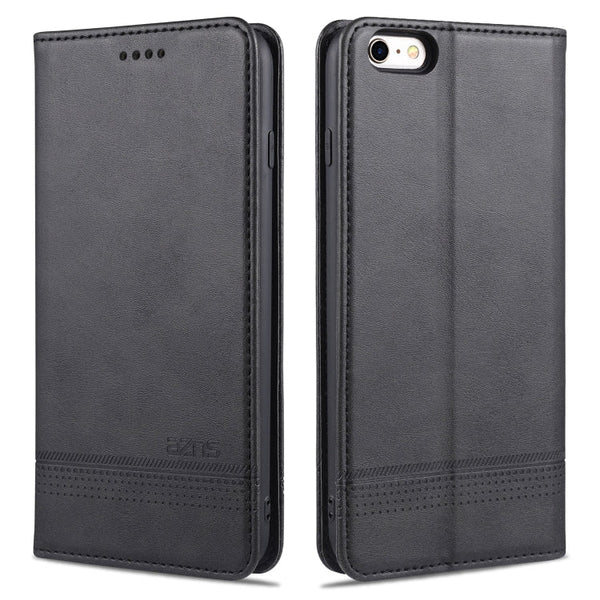 AZNS Magnetic Calf Texture Horizontal Flip Leather Case with Card Slots & Holder & Wallet, For iPhone 6, For iPhone 6 Plus, For iPhone 8 / 7, For iPhone 8 Plus/7 Plus