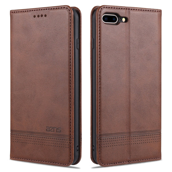 AZNS Magnetic Calf Texture Horizontal Flip Leather Case with Card Slots & Holder & Wallet, For iPhone 6, For iPhone 6 Plus, For iPhone 8 / 7, For iPhone 8 Plus/7 Plus