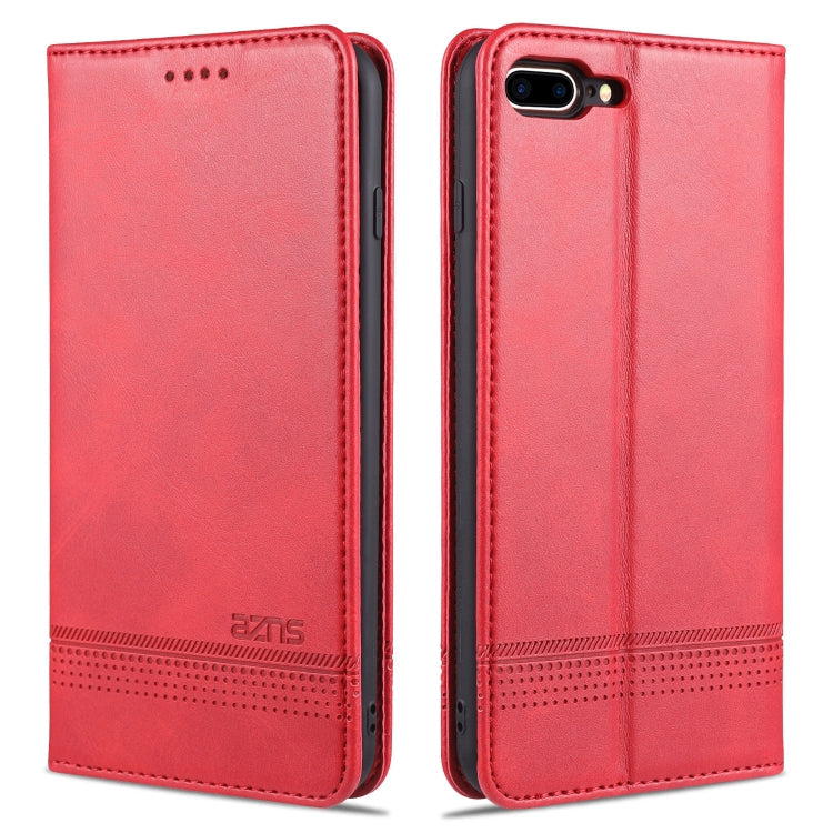 AZNS Magnetic Calf Texture Horizontal Flip Leather Case with Card Slots & Holder & Wallet, For iPhone 6, For iPhone 6 Plus, For iPhone 8 / 7, For iPhone 8 Plus/7 Plus
