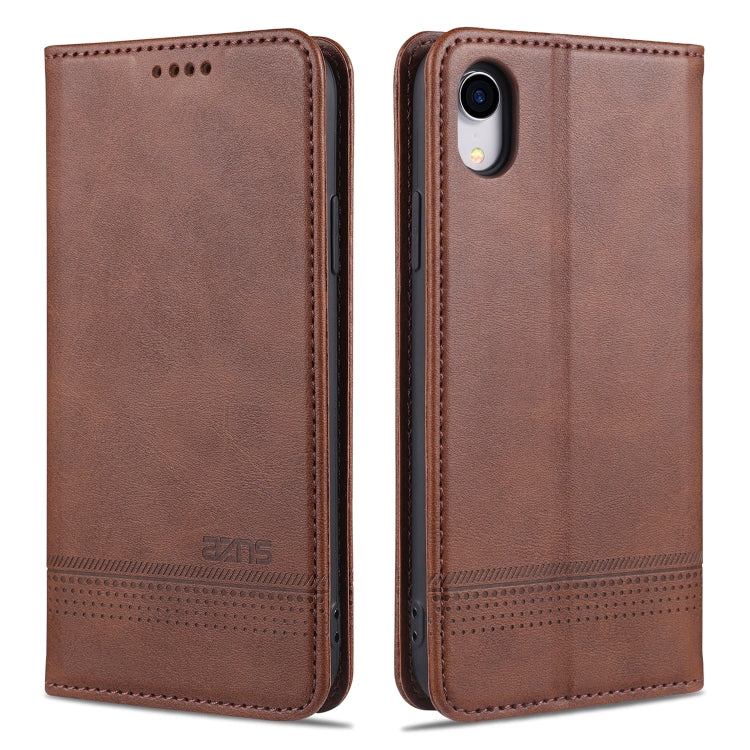 AZNS Magnetic Calf Texture Horizontal Flip Leather Case with Card Slots & Holder & Wallet, For iPhone XR, For iPhone XS Max