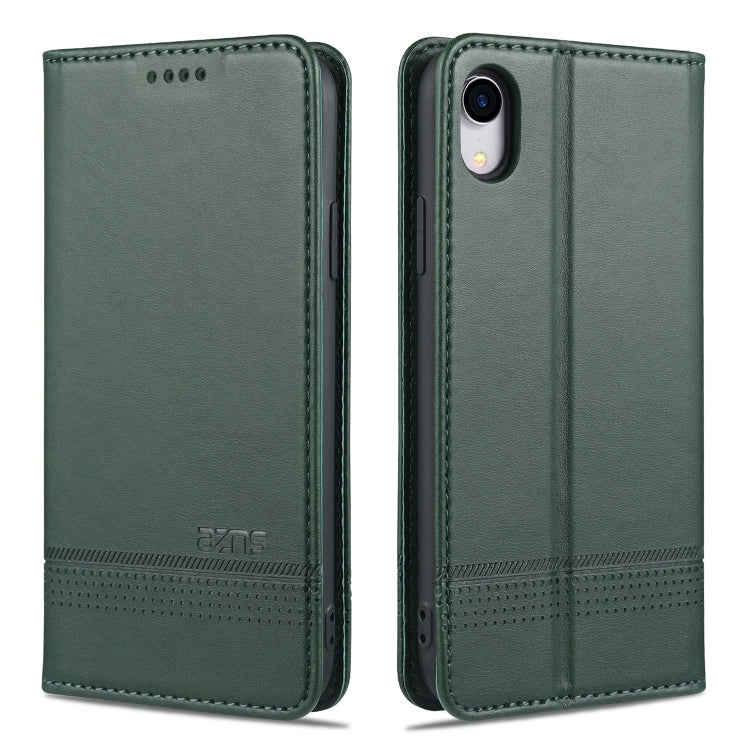 AZNS Magnetic Calf Texture Horizontal Flip Leather Case with Card Slots & Holder & Wallet, For iPhone XR, For iPhone XS Max