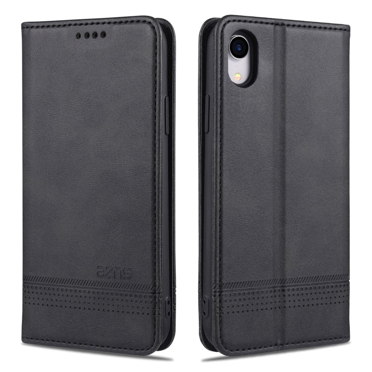 AZNS Magnetic Calf Texture Horizontal Flip Leather Case with Card Slots & Holder & Wallet, For iPhone XR, For iPhone XS Max