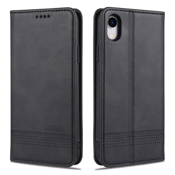 AZNS Magnetic Calf Texture Horizontal Flip Leather Case with Card Slots & Holder & Wallet, For iPhone XR, For iPhone XS Max