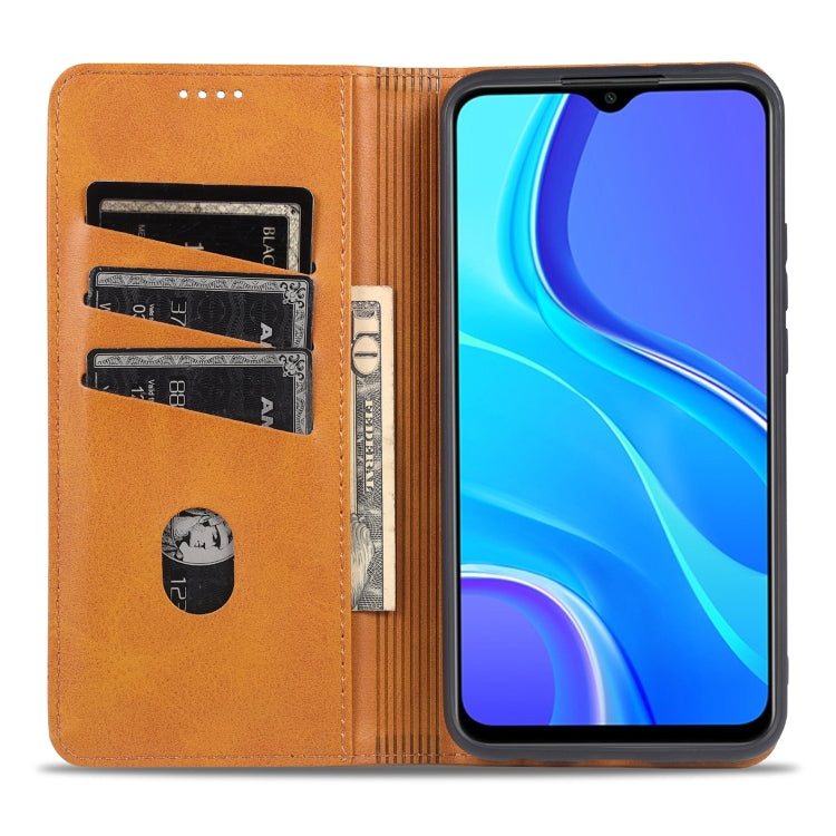 AZNS Magnetic Calf Texture Horizontal Flip Leather Case with Card Slots & Holder & Wallet, For Xiaomi Redmi 9, For Xiaomi Redmi Note 9 / 10X, For Xiaomi Mi 10 5G / 10 Pro 5G, For Xiaomi POCO X3 NFC