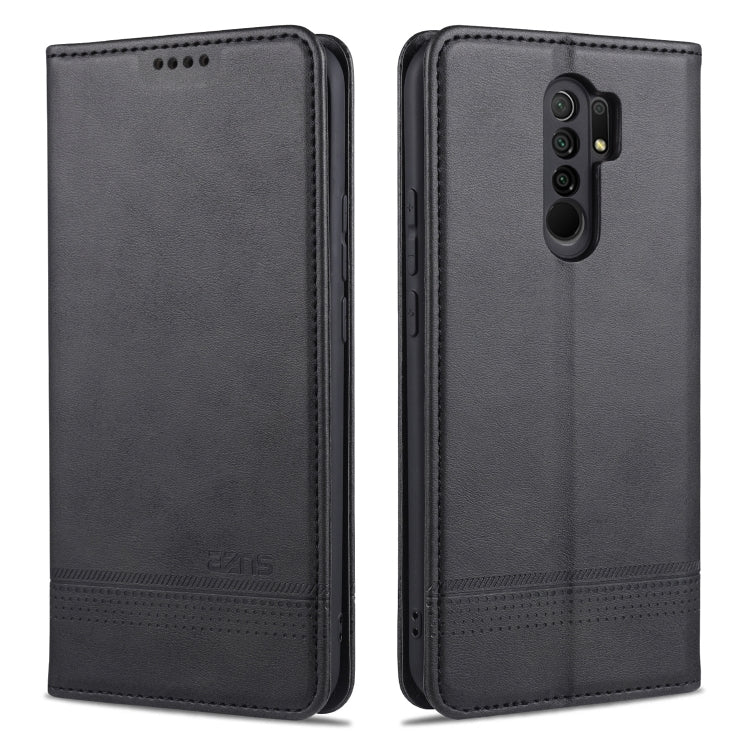 AZNS Magnetic Calf Texture Horizontal Flip Leather Case with Card Slots & Holder & Wallet, For Xiaomi Redmi 9, For Xiaomi Redmi Note 9 / 10X, For Xiaomi Mi 10 5G / 10 Pro 5G, For Xiaomi POCO X3 NFC