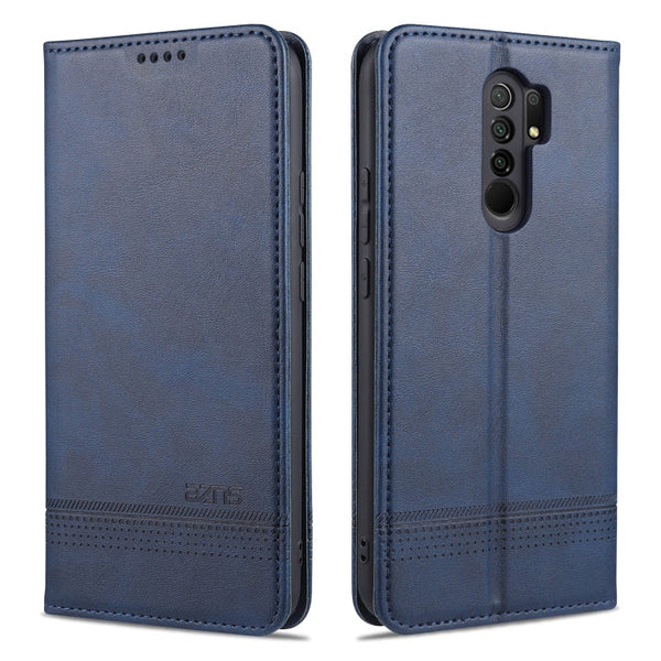 AZNS Magnetic Calf Texture Horizontal Flip Leather Case with Card Slots & Holder & Wallet, For Xiaomi Redmi 9, For Xiaomi Redmi Note 9 / 10X, For Xiaomi Mi 10 5G / 10 Pro 5G, For Xiaomi POCO X3 NFC